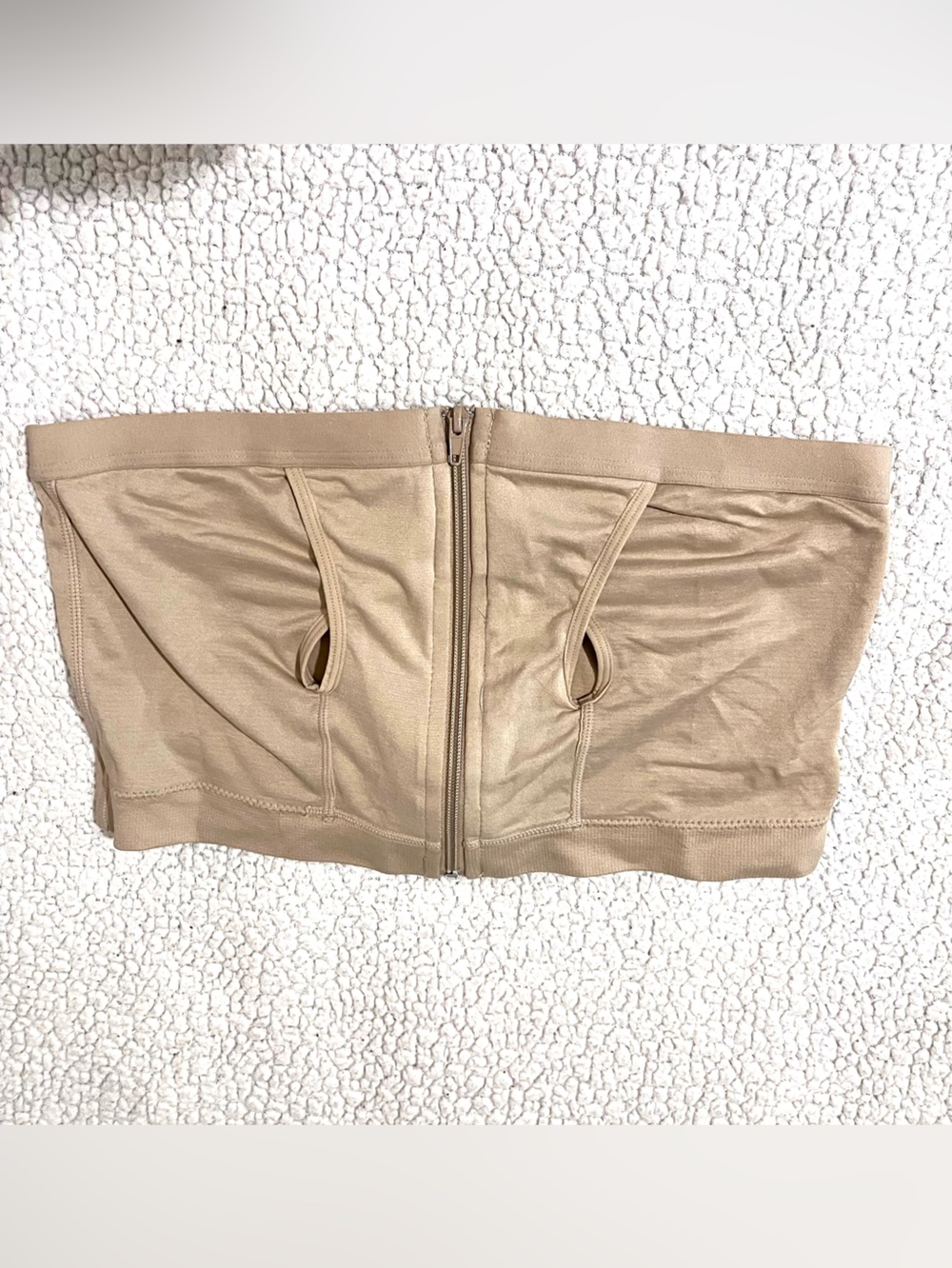 Secret Treasures Beige Front-Zip Strapless Maternity Bra, XXL, NWOT